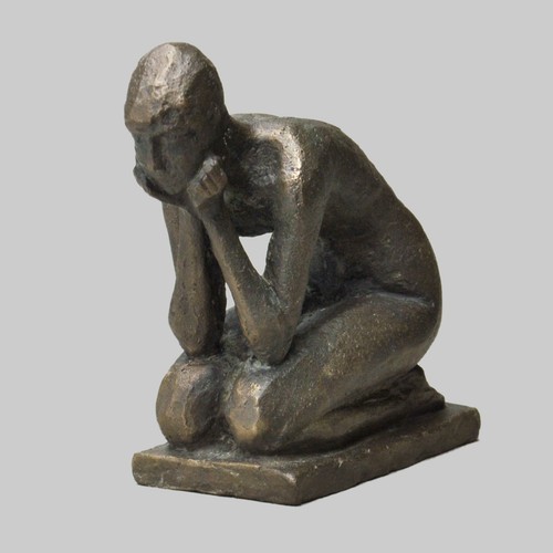 Skulptur gedanken bronze - in,