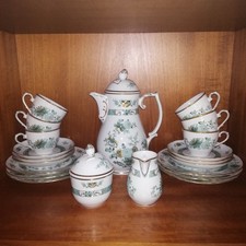 Schumann/Arzberg Porzellan Kaffeeservice 21tlg für 6 Per Wildblumen RARE Vintage