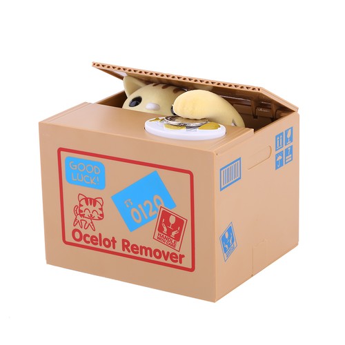 Katze spardose automatisch - spardose,