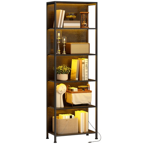 Bücherregal mit ebenen - bücherregal, 5
