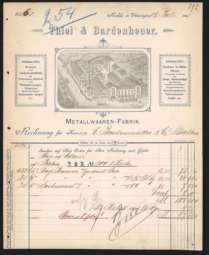 Rechnung ruhla thüringen - rechnung, in