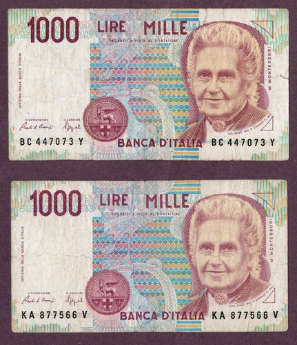 Italien 1000 lire - 2, x