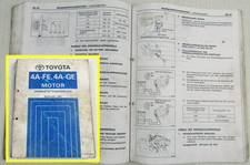 Toyota Celica Corolla Carina II Werkstatthandbuch Motor 4A-FE 4A-GE