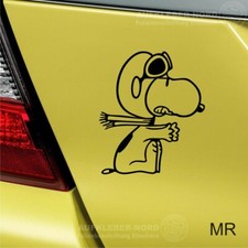 2x Aufkleber Snoopy Baron 10cm
