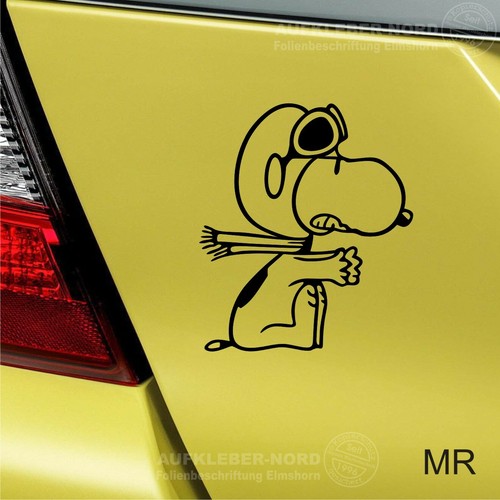 Aufkleber snoopy baron 10cm - aufkleber,