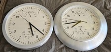 2 Uhren Wanduhren TCM, Quarzlaufwerk mit Thermometer u. Hygrometer
