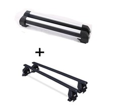 Skiträger VDPS4+Dachträger Tema Stahl für Mercedes E-Klasse W210 4Tür 1995-02