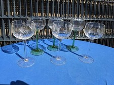 6 ältere Weingläser 17,2