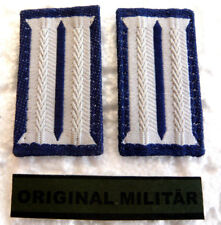 Bundeswehr Kragenspiegel Heer Sanitäts Truppe TIEFBLAU Bw Uniform Rang Abzeichen