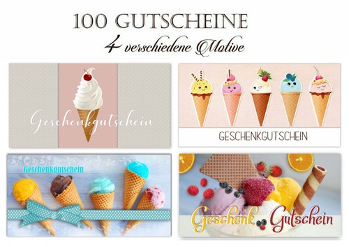 100 geschenkgutscheine in - 100,