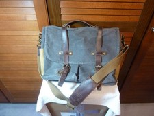 Supercoole große NEWHEY Messenger Bag Canvas / Leder Umhängetasche
