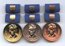 Satz ddr medaille artur becker - ddr,
