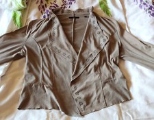 Faux Leder Blouson Jäckchen