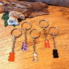 Schlüsselanhänger  Taschenanhänger Acryl Gummibärchen Teddy Farbauswahl (58)
