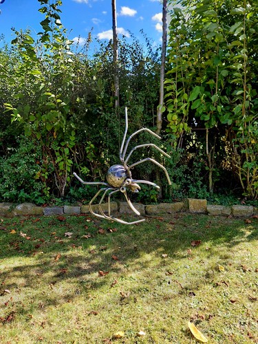 Gartenskulptur eisen spinne - eisen,