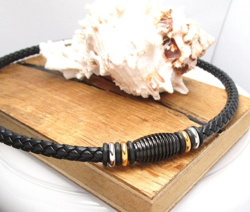 Herren lederkette schwarz - herren,
