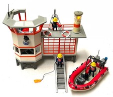 Playmobil * 5539 70335  * Feuerwehr / Küstenwachstation mit Leuchtturm