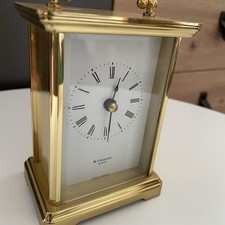 Junghans Tischuhr Kaminuhr Quartz Gold Analog Vintage Läuft