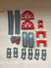 LEGO DUPLO EISENBAHN SCHIENEN BRÜCKE EISENBAHNBRÜCKE 3774 +  Weiche +  Schienen