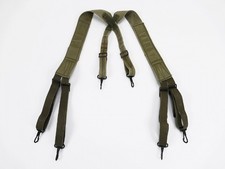 ORIGINAL US WW2 M1936 Suspenders Koppeltragehilfe khaki / oliv late war 1945