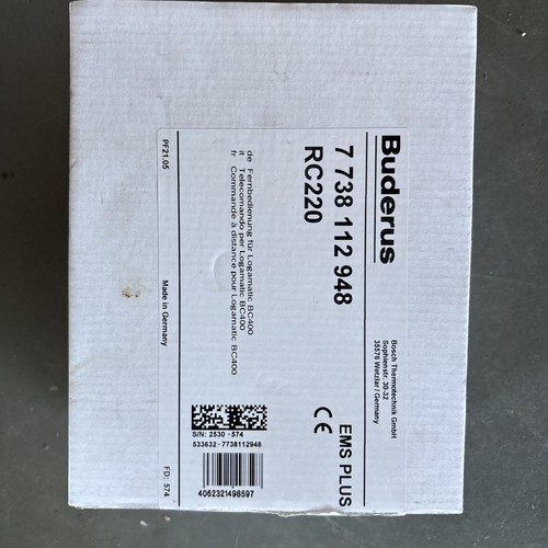Buderus rc220 kabelgebundene - buderus,