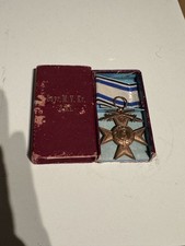 WW1 Orden Bayern Militär Verdienstkreuz 3. Klasse mit Schwertern im roten Etui