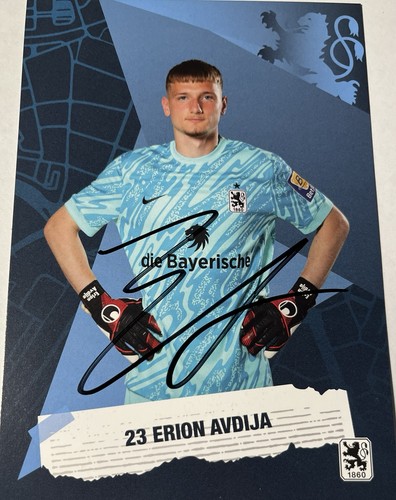 Erion avdija autogrammkarte - erion,