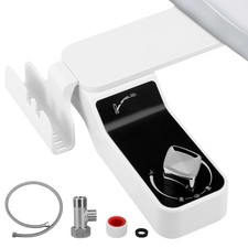 Bidet Einsatz Für Toilette Bidet Aufsatz Bedienung Rechts Doppeldüsen Po-Dusche