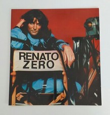 Renato Zero sehr seltene Werbebroschüre aus Kunststoff für den Auslandsmarkt  