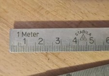 Meterstab Stabila Metall Nostelgie 1 m Zollstock Aus Metall Retro Vintage 