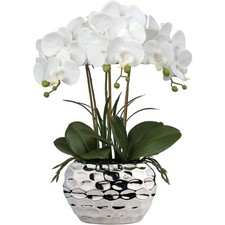 Kunstblumen orchidee weiß - kunstblumen,