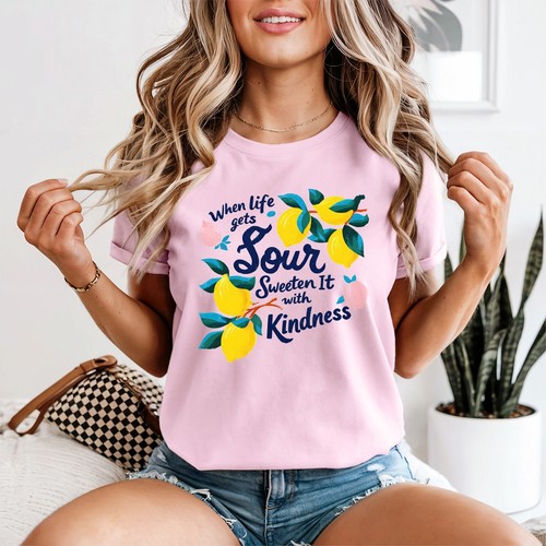 Kindness lemon damen shirt - kindness, t-shirt