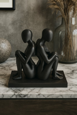 Duality skulptur paar rücken - duality,