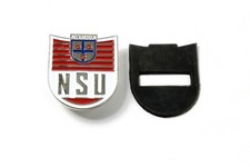 NSU Prima Emblem mit Gummiunterlage passend für die NSU Prima Montage am Lenker