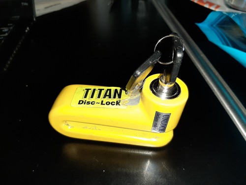 Titan bremsscheibenschloß - titan,