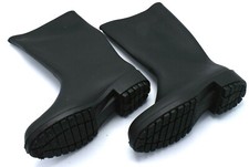 Damen Gummistiefel Größe 36 3.5 schwarz Regenstiefel Reiterstiefel Made in Italy