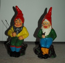 2 Gartenzwerge, ca. 30cm, 