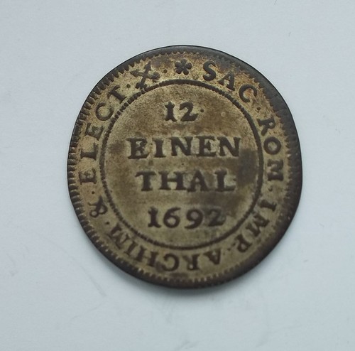Thaler 1692 sachsen - 1/12,
