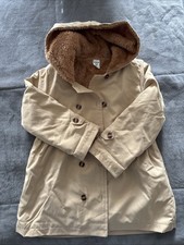 Beige Kinder Mantel Gefüttert