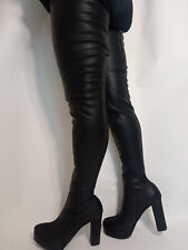 stiefel Kunstleder schwarz 