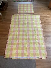 Bettwäsche gelb orange Seersucker 135x200 80x80