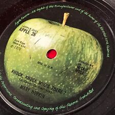 MARY HOPKIN Knock Knock Who's There? 1970 UK 7" vinyl single Apple 45 Eurovision