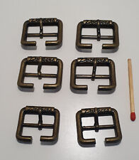 DOCKERS Messing Schnallen 4 x 23 mm u. 2 x 20 mm Gürtelbreite Ersatz Basteln