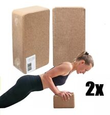 Yoga Pilates Block 2er Set aus Kork – Balancehilfe und Stabilität beim Training