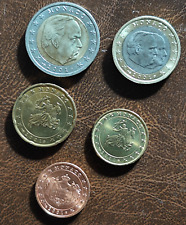 Monaco KMS 2001 2/10/20 Cent + 1 und 2 Euro Stempelglanz