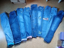 Jeans Paket Gr. 140 146 Mädchen 9x Jeans u. Thermojeans John Baner, Gap, Yigga  