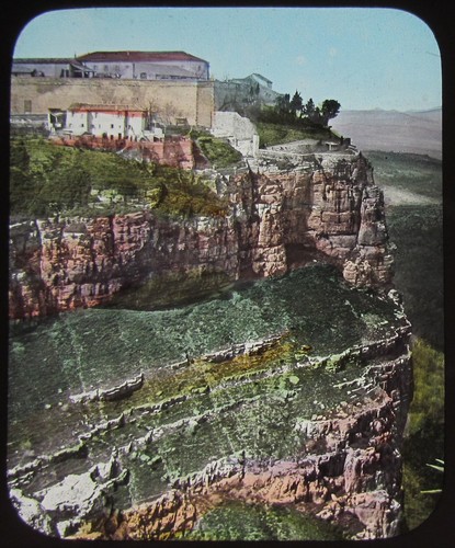 Glas magic lantern slide - glas,