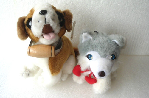 Husky und bernhardiner - husky, mit