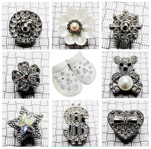 Silber glitzer set steine - set,