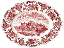 Servierplatte Enoch Wedgwood Royal Homes of Britain RED England